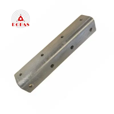 Staffa angolare in acciaio dolce zincato per serranda industriale